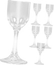 6pcs Unbreakable White Wine Glasses Shot Glasses Lids for Delicate Glass Liquor Cup Multi-functional Wine Goblet Table Cup Decor for Bar Home Smooth Surface Wedding Decor