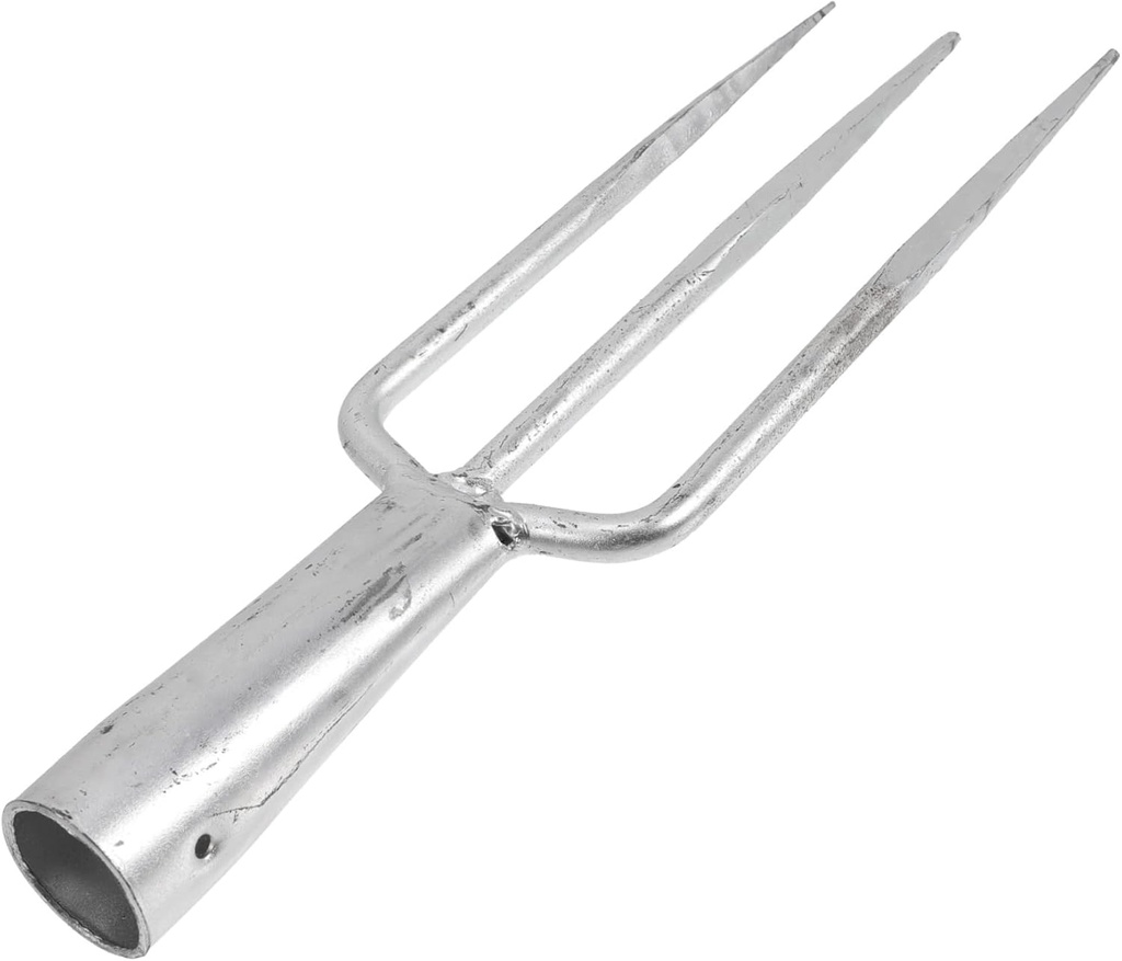 Toyvian Multi Use Prong Fork for Fishing and Gardening Durable Tines Hand Tool for Weeding Uprooting and Planting Compact Design for and Storage