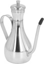 GLOGLOW 250ML Olive Oil Dispenser Bottle, Stainless Steel Vinegar Container for Salad Cooking Refillable Oil Pot for Kitchen Use Refillable Oil Pot for Kitchen Use