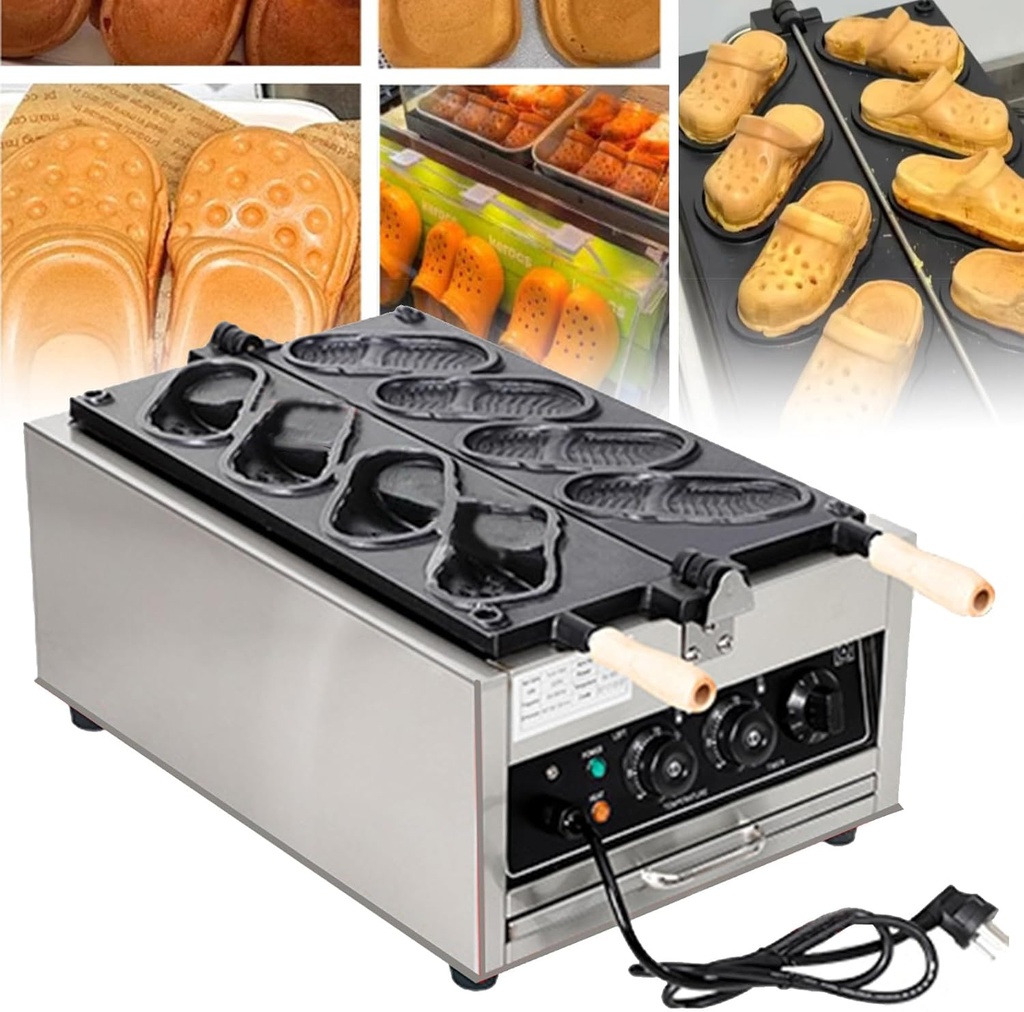 Stainless Steel Waffle Maker,Commercial & Home Electric for Bakeries and Restaurants,Durable Waffle Making Machine,Electricity B