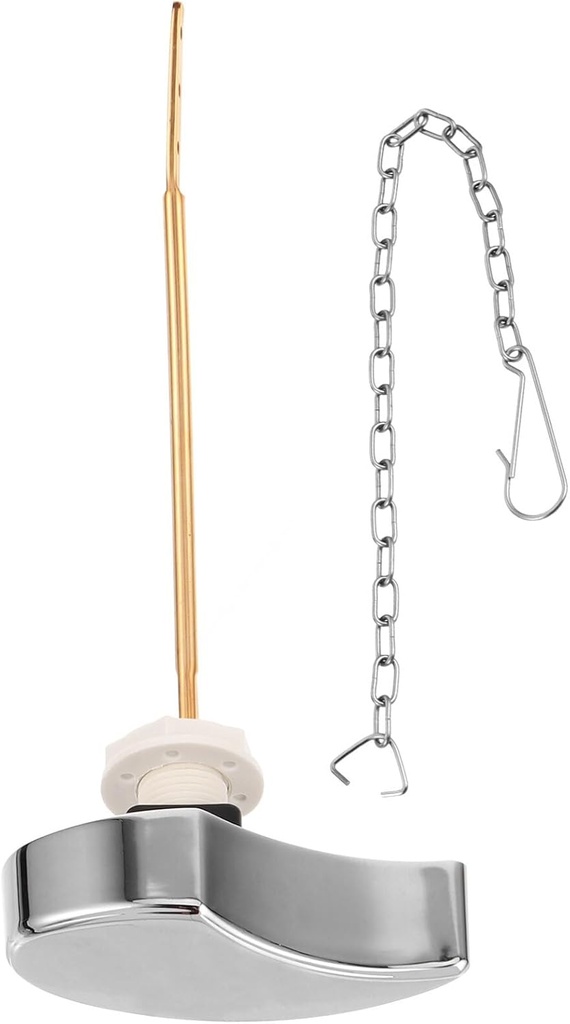 Uonlytech Toilet Tank Lever Replacement Lock Chain Side Mounted Flush Handle for Vintage Toilets Material Easy Installation Fit