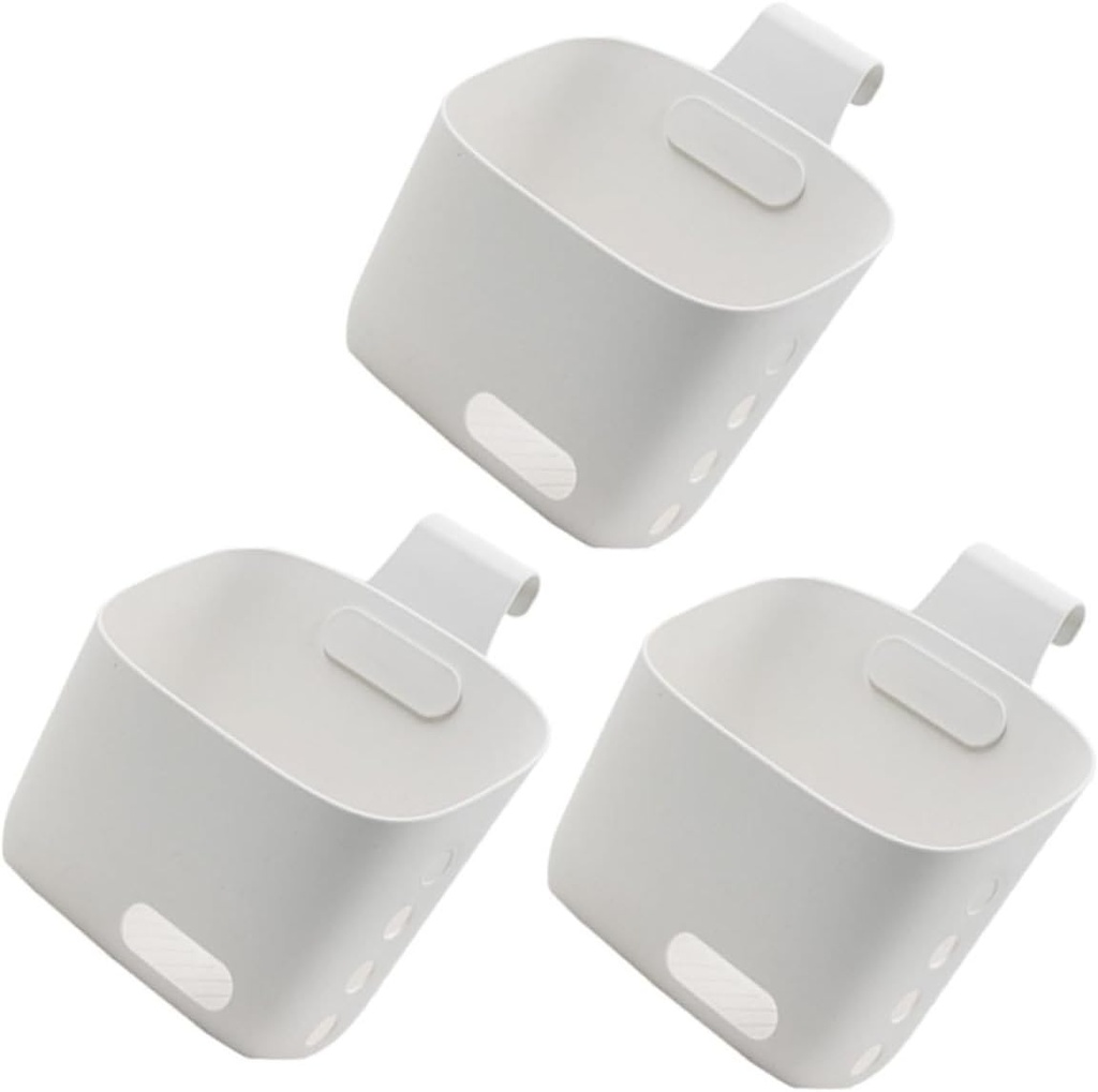 PRETYZOOM Garlic Onion Basket Wall Hanging 3pcs Wicker Storage Baskets for Kitchen Pantry Bathroom