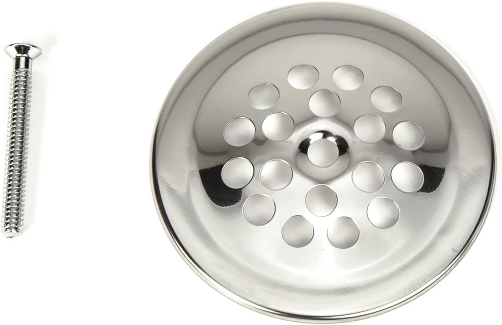 PF WaterWorks Bathtub/Bath Tub Drain Shoe Grid/Strainer Cover with Matching Screw;Chrome; PF0915-CH