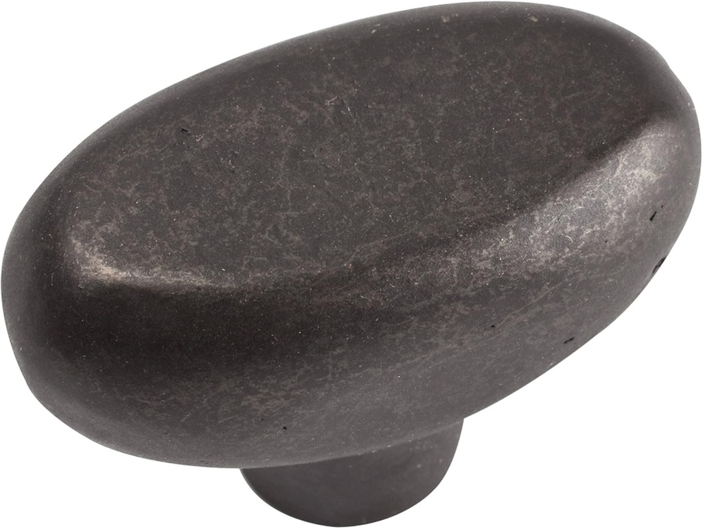 Atlas Homewares 332-ORB Distressed Collection 1.7-Inch Oval Knob, Oil Rubbed Bronze