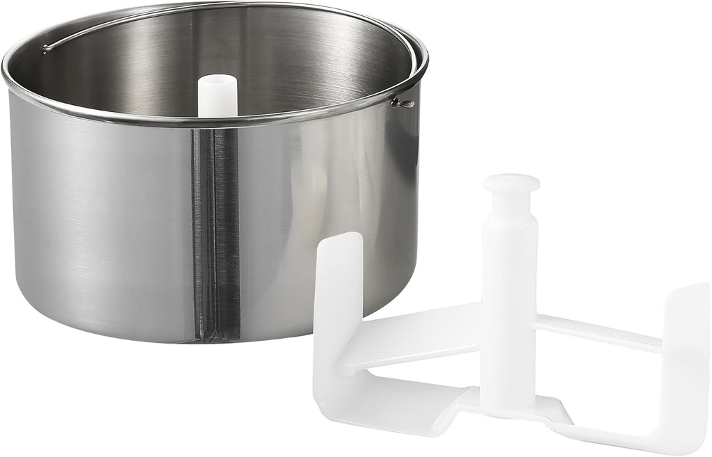 IC7308U Stainless Steel Freezer Bowl & BPA-free Churn Blade, 2.64 quart, Silver