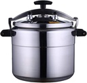 Slow Kitchen Supply 1 Pc Pressure Cooker Aluminum High Capacity Gas Stoves Pressure Cooker Pot Food-grade Pressure Cooker, Silver