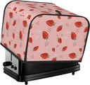 Oven Cover Kitchen Bread Machine Protector,4 Slice Toaster Cover For Home,Fingerprint Coaster Cover,Kitchen Small Appliance,Strawberry