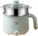 Hot Pot, Multifunctional Non-Stick Cooker with steaming tray, quick Boiling, double Power Control, Portable pasta Cooker for Dorm, Office, Home