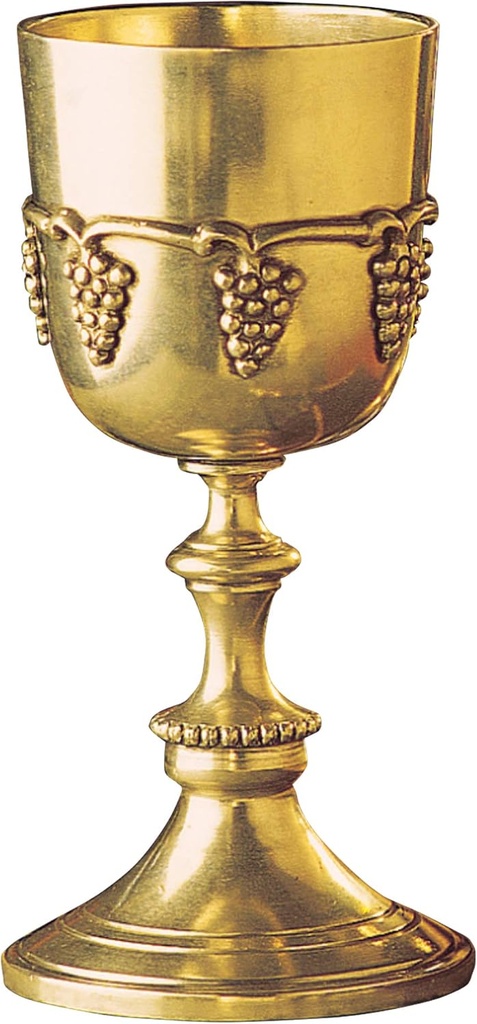 Design Toscano TV8747 Grape Harvest Wine Goblet, 7 Inch, Faux Gold, 8 fluid ounces