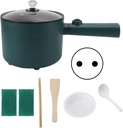 Electric Hot Pot Cooker, Electric Cooking Pot Nonstick Food Grade 2 Temperature Mode 6 Function lengthy Handle Electric Cooker for Home Cooking Dormitory Office(US)