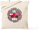 CafePress Lil Brother Fire Truck Tote Bag Reusable Natural Beige Canvas Shopping Bag