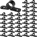 100 Pack 1/2 Inch Black Pipe Supports Suspension Clamp Pipe Clamps Pex Clamps for Pex, Copper, CPVC