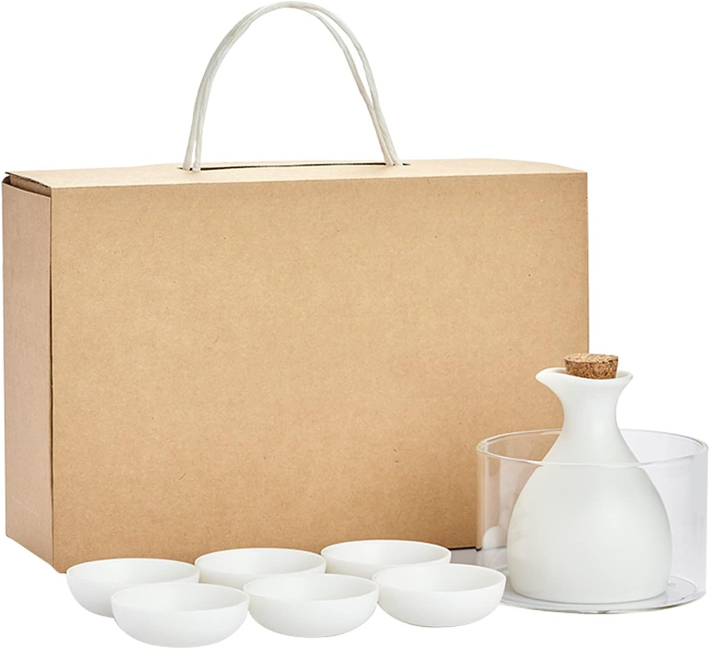 Sake Set Saki Cups Crafts Cup Ceramic Sake Set Japanese Sake Set Ceramic Sake Cup Set Non Slip Tasteless Easy to Use EAS