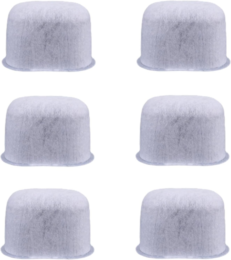 6pcs Water Filter for Breville Espresso Machine, Coffee Maker Filter Replacement Part for Breville Barista Express Accessories (Activated Carbon)