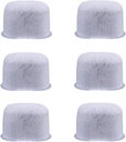 6pcs Water Filter for Breville Espresso Machine, Coffee Maker Filter Replacement Part for Breville Barista Express Accessories (Activated Carbon)