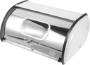 GANAZONO Multi-functional Stainless Steel Bread Box Window Storage for Kitchen Countertop Keeps Bread Fresh and Moisture Home and Bakery Use