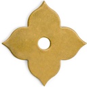 Hardware Philosophy Clover Brass Backplate Washers 1.7 Inches - Set of 10 - Architectural, Interior Design, Doors, Furniture Cabinet Customization Hardware