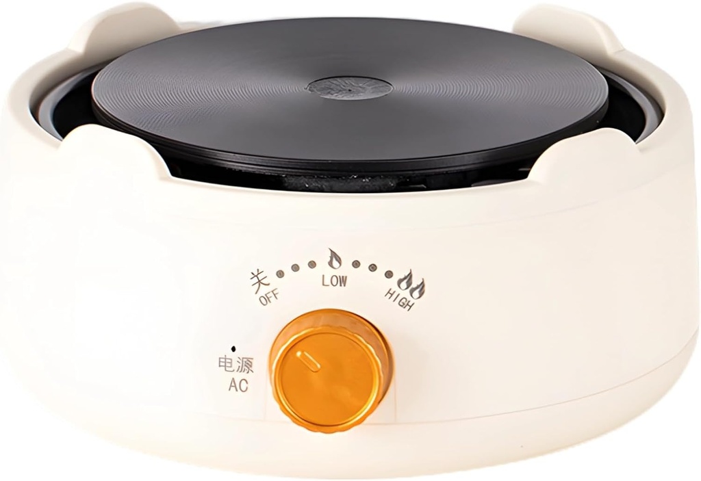 White 500W Electric Teapot Stove, 110V Multifunctional Heater for Ceramic Or Glass Kettles, Portable Countertop Burner