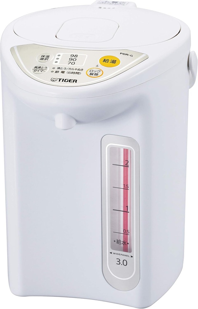 Tiger microcomputer electric pot (3.0L) White PDR-G300-W