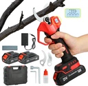 AHONG AN 21V Brushless Cordless Pruning Shears 2 Batteries&2 Blades, Electric Scissors 1.26"(32mm) Cutting Diameter, Lightweight for Tree Trimming & Landscaping