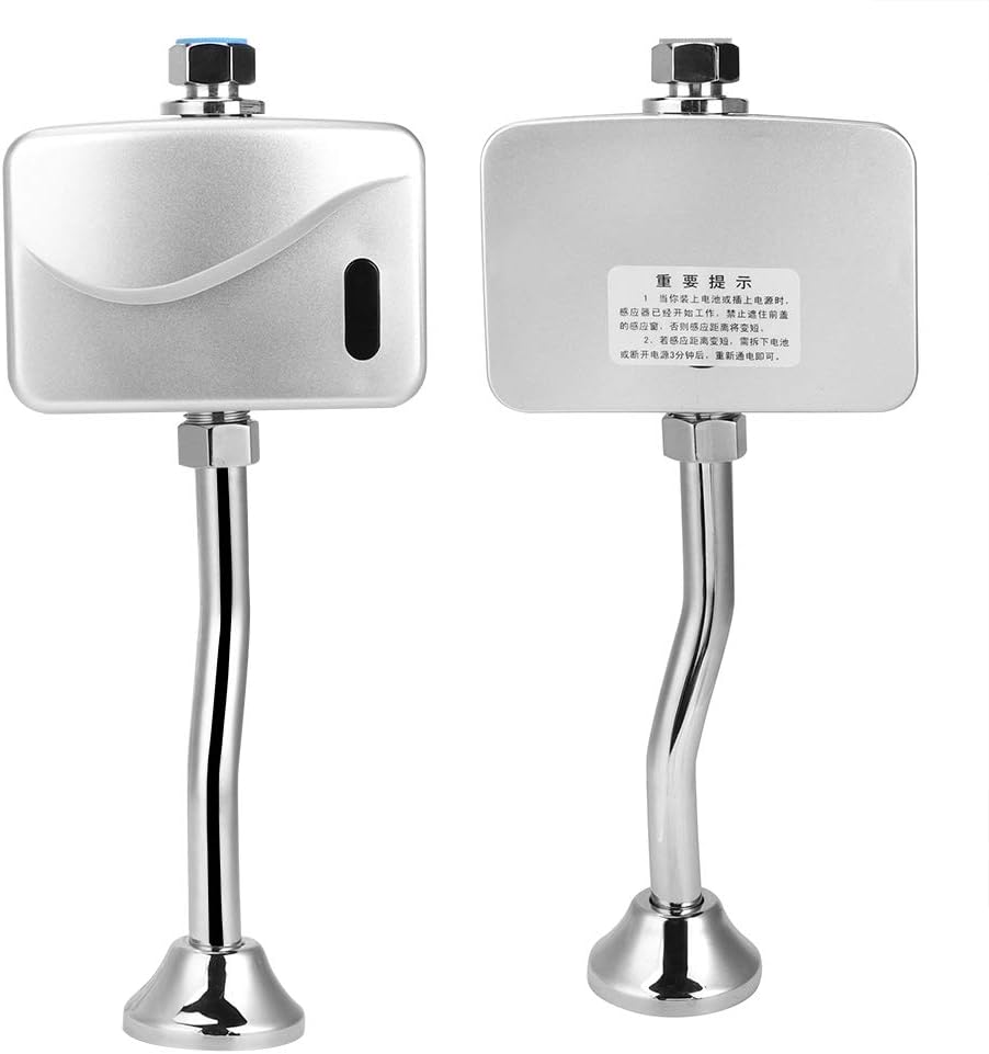 Fdit Automatic Urinal Flush Valve Urinal Accessories Urinal Flushing Kit for Bathroom Home Hotel Toilet(Surface Pipe)