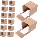 40pcs Cupcake Boxes Lids Kraft Storage Containers for Muffins and Desserts for Weddings Parties and Home Baking