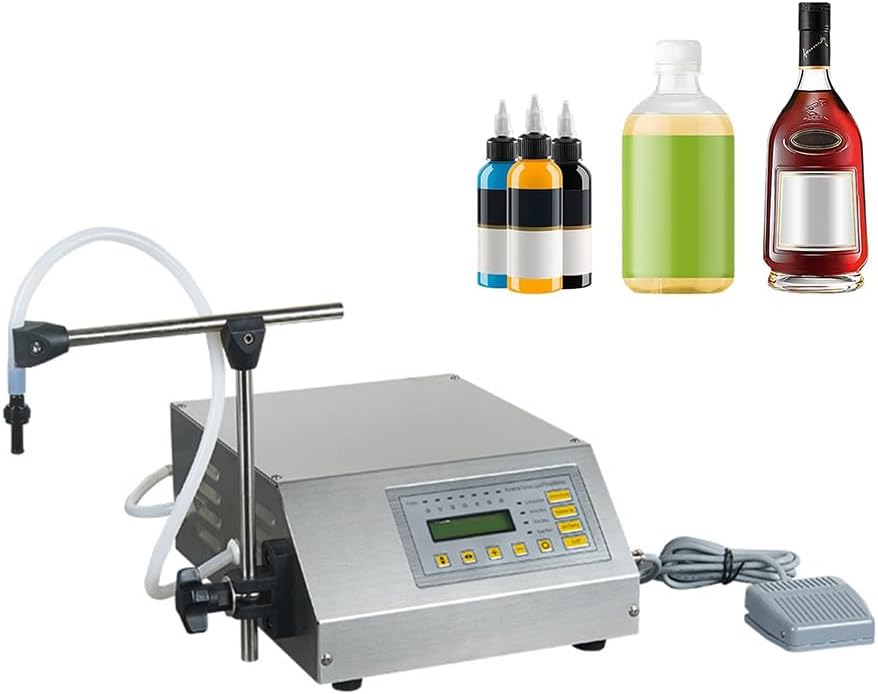 Liquid Filling Machine Automatic Digital Control 5ml to 3500ml Bottle Water Drink Filler for Oil,Juice,Essence,Cosmetic