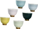 Traditional Sake Cup Ceramic Wine Glasses 6pcs Cup Vintage Cups Ceramic Tea Set Chinese Tea Set Cups Set Sake Glass Mini Tea Cup Ceramics Water Mug Tea Drinking