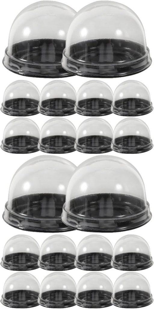 Cabilock 100pcs Bakery Packaging Boxes for Mousse Cakes and Pastries Dessert Containers for Easy Viewing and Safe Transport