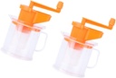 2pcs Manual Soybean Juicer Portable Soy Milk Maker for Fruits and Nuts Compact Design Sturdy Juice Squeezer for Home Use Multi-functional Diy Kitchen Tool