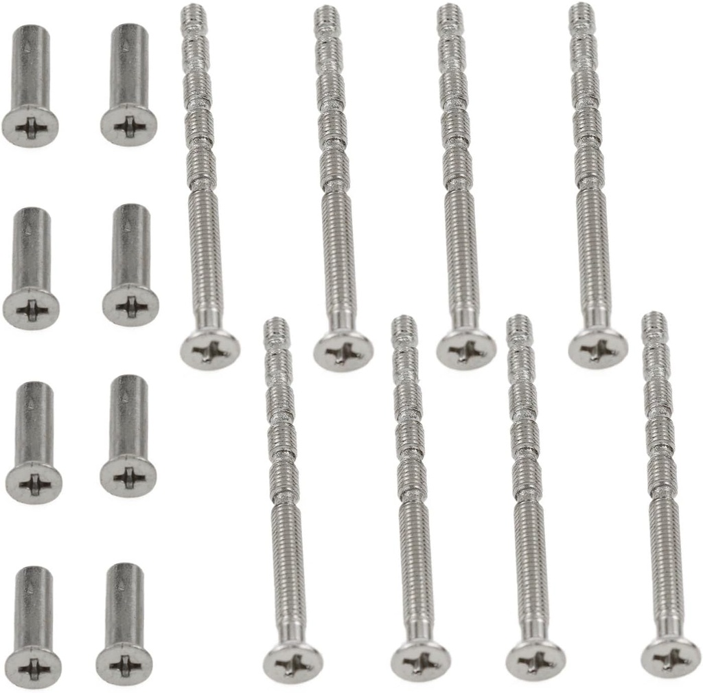 Door Handle Screws, 8PCS, Silver, M4x60mm
