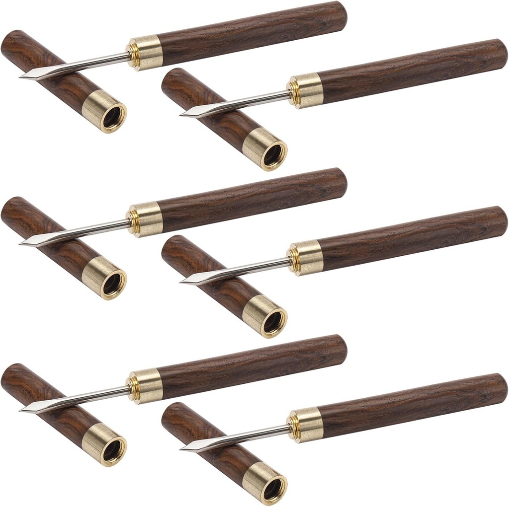 6 Pack 6.4" Ice Picks with Safety Cover,Pick Tool for Breaking Ice Ice Dispenser for Bartending, Ice Hockey Shaving, Bar, Banquet, Camping