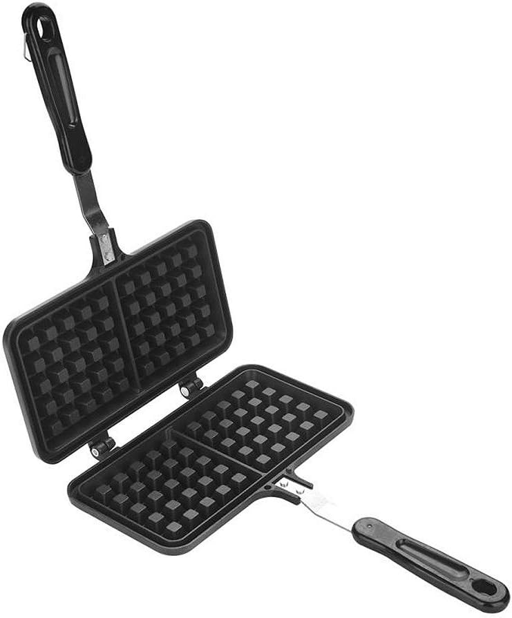 CANDeal Large Size Non Stick Waffle Maker Pan for Belgian Waffles Sandwich Toaster Breakfast, Use on Stovetop
