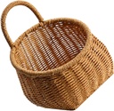 Hanging Basket for Plants Outdoor Woven Storage Basket Decorative Wall Planter Kitchen Vegetable Container Natural Craft Home Decor