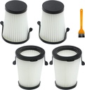 4 Pack HEPA Vacuum Filters Compatible with Milwaukee M12 Compact Vacuum 0850-20, Compare to part# 49-90-1950, Including 4 Pack HEPA Filters & 1 Pack Brush