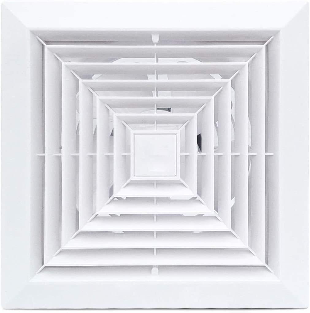 Industrial Ventilation Extractor Ventilation Extractor Ceiling Mounted Exhaust Fan Household Extractor Fans Low Noise Ventilation Fan Ventilator, 8 inches for Kitchen Toilet Bathroom Ventilation Fan
