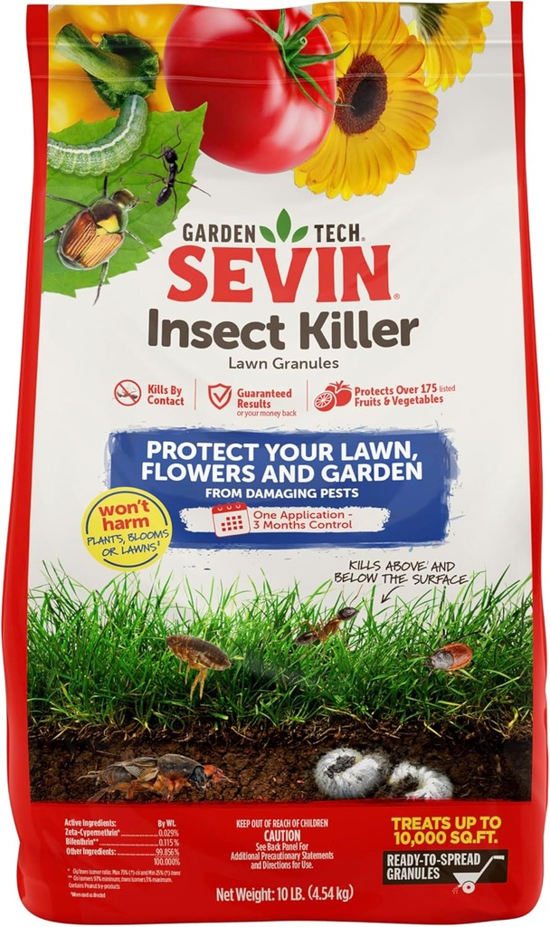 Sevin Insect Killer Granules 10 Pound