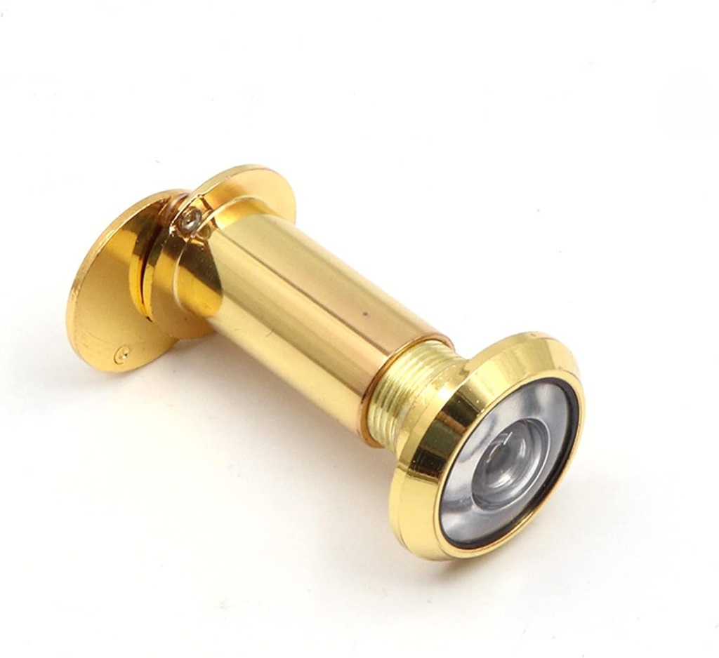 Zinc Alloy Theft Door Room Door Wide Angle Retractable Hotel Door Mirror Sheep Eye 1Pcs (Color : Gold, Size : 38MM-58MM_15.8MM)