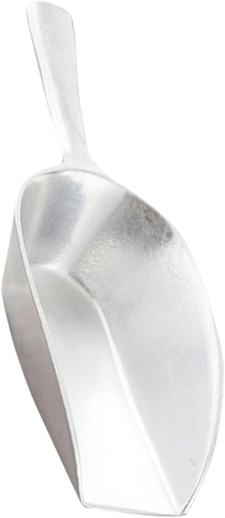 Multi-purpose Aluminum Ice Scoop Ergonomic Kitchen Tool for Ice Cubes Flour Candy More Easy to Clean for Home Bar Restaurant Use Medium