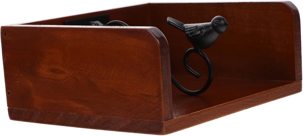 GLEAVI Flat Rustic Napkin Holder for Kitchen Dining Table Bird Storage Stand for Restaurants Cafes and Home Use