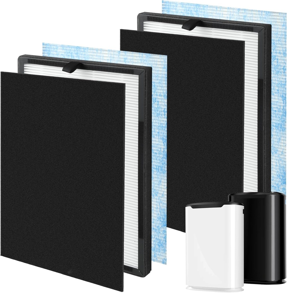 2 Packs Airmax 8L 3-in-1 Blue Ultra-Filter HEPA Filter Compatible with Okaysou Airmax 8L Air Purifier with H13 Grade True HEPA Replacment Filter