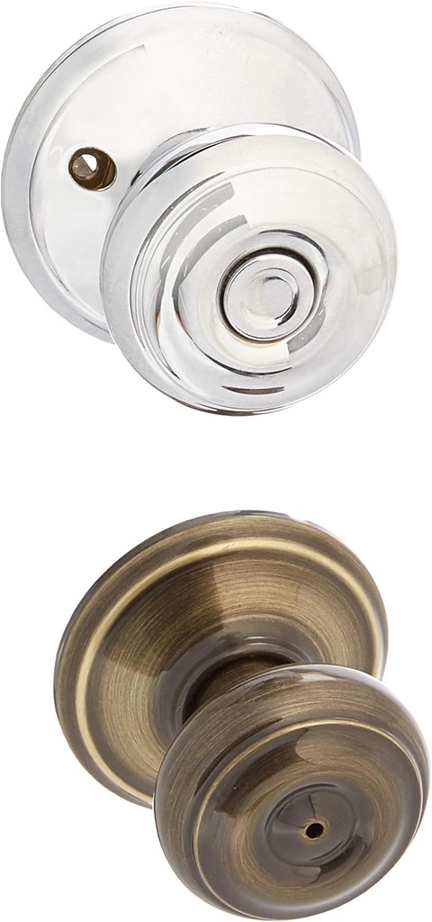 Schlage Lock Company F40GEO609625 Georgian Privacy, Antique Brass/Polished Chrome