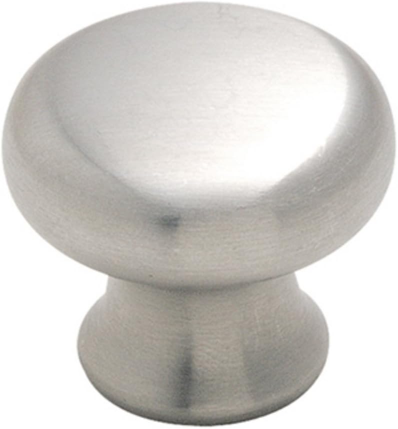 Amerock | Cabinet Knob | Stainless Steel | 1-1/4 inch (32 mm) Diameter | Stainless Steel | 1 Pack | Drawer Knob | Cabinet Hardware