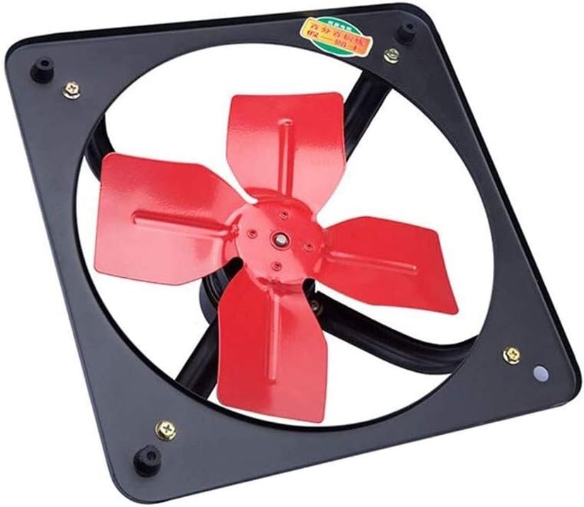Industrial Ventilation Extractor Wall-Mounted Ventilated Fan 18" Kitchen Bathroom Extractor Exhaust Fan, Low Noise Ventilating Fan, Industrial Metal Commercial High Power Exhaust Fan Ventilation Fan