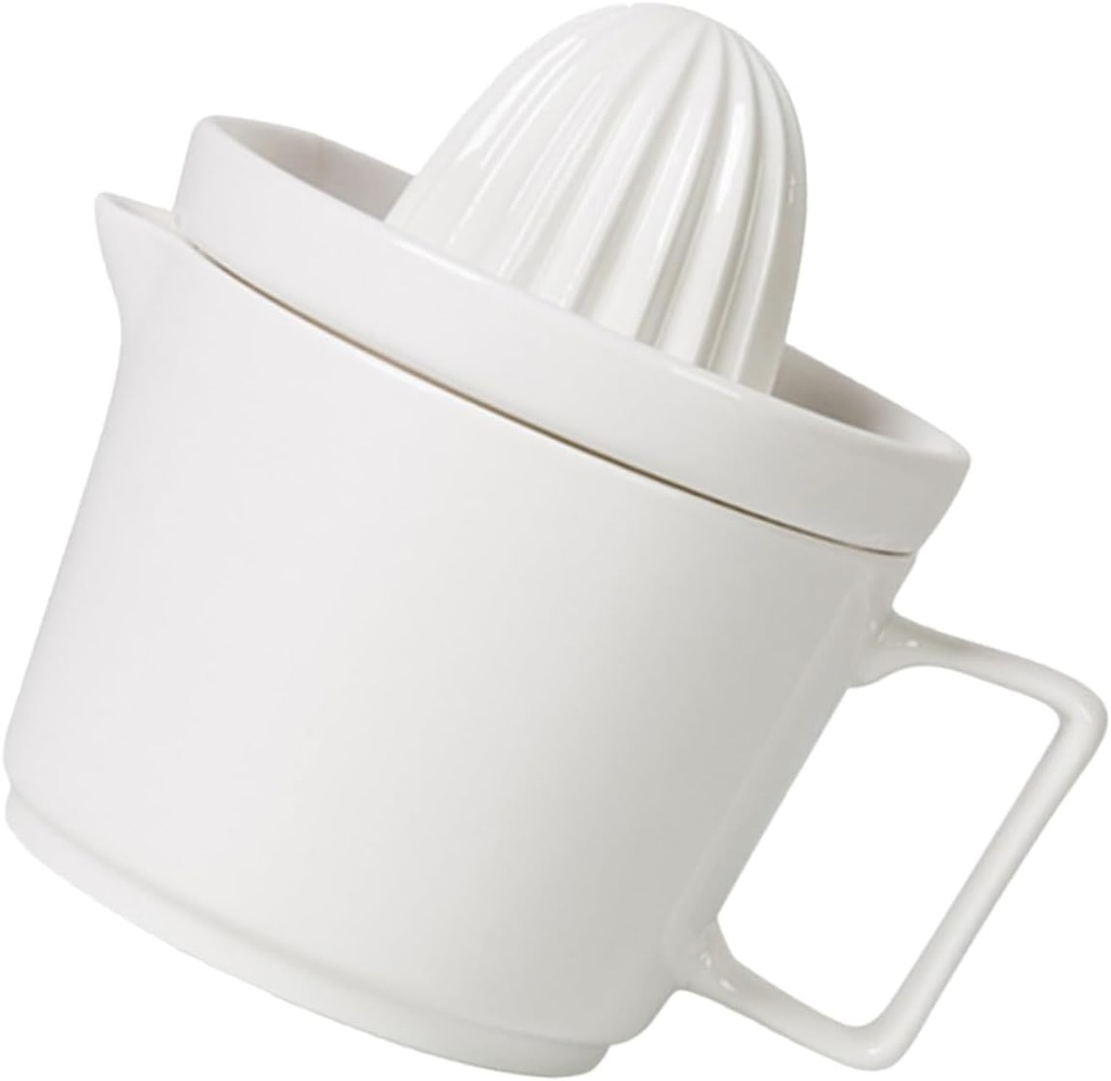 Manual Lemon Juicer Portable Ceramic Hand Squeezer for Citrus Fruits Ergonomic Design for Effortless Juicing Camping and Picnics for Fresh Juice Enthusiasts