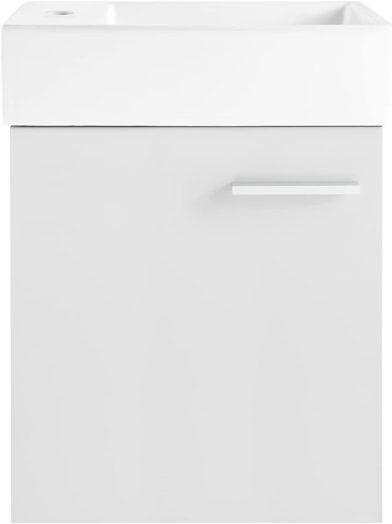 Swiss Madison Colmer 18" Single, One Cabinet, Bathroom Vanity (White)