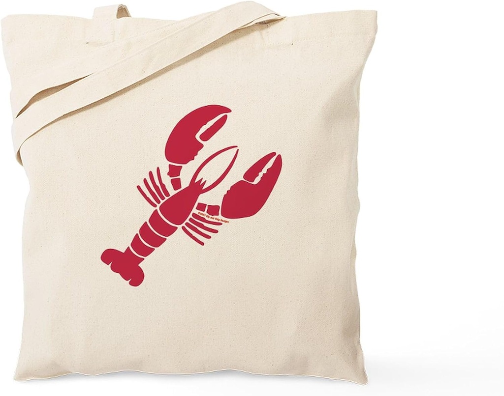 CafePress Lobster Tote Bag Natural Canvas Tote Bag, Reusable Shopping Bag