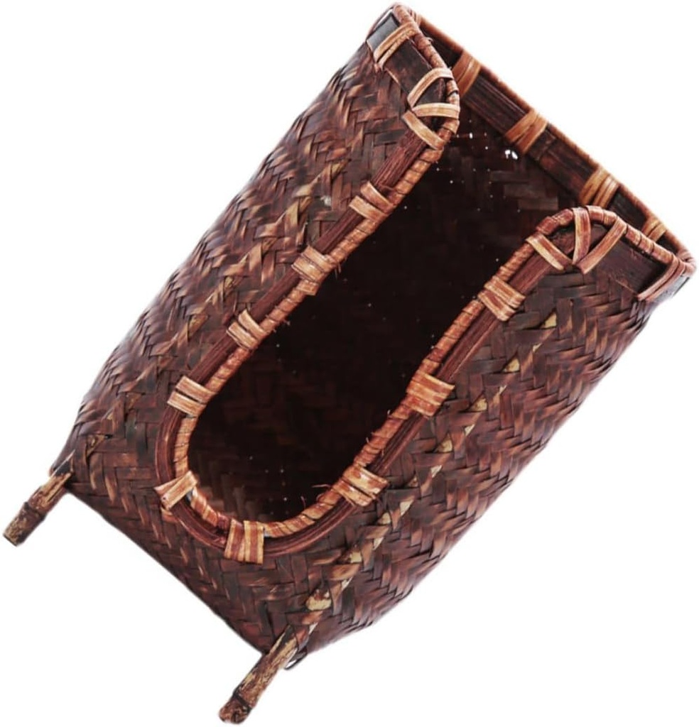 Japanese Teacup Basket Handmade Tea Cup Holder for Home Storage and Stable Teacup Container for Tea Lovers Natural Retro Style Design