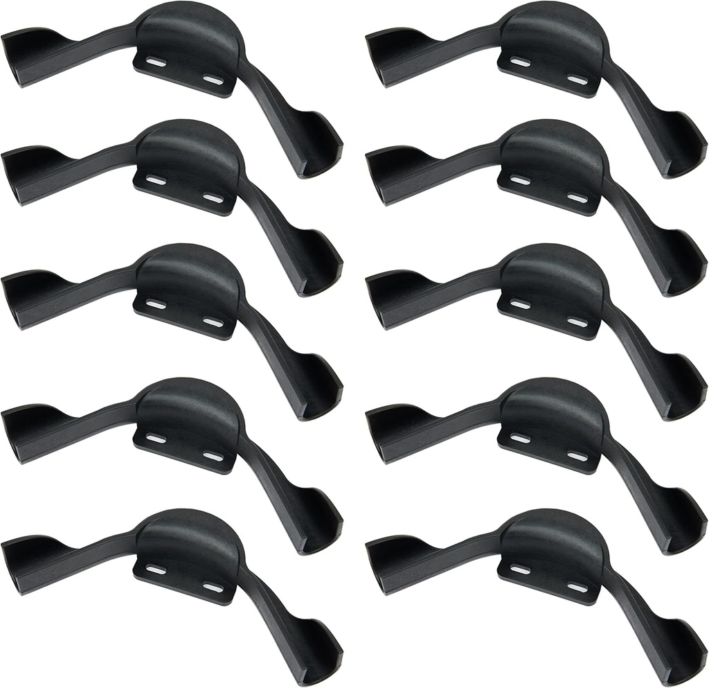 (Pack of 10) EFIELD 3/4-inch Plastic Polymer PEX Pipe 90-Degree Bend Support with Mounting Plate(3/4 Inch),(PPSU1807025)