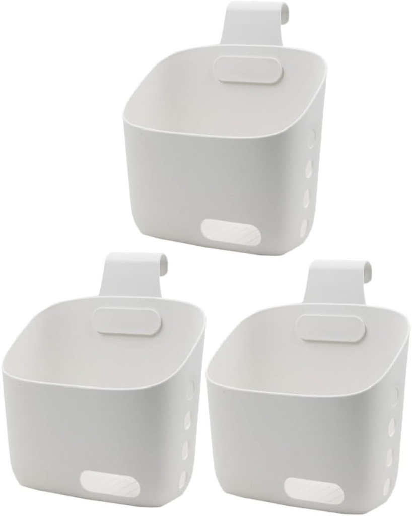 Ciieeo 3pcs Hanging Kitchen Storage Baskets with Detachable Handle Wall-mounted Garlic and Onion Organizer for Keeping Your Space Clean and Tidy